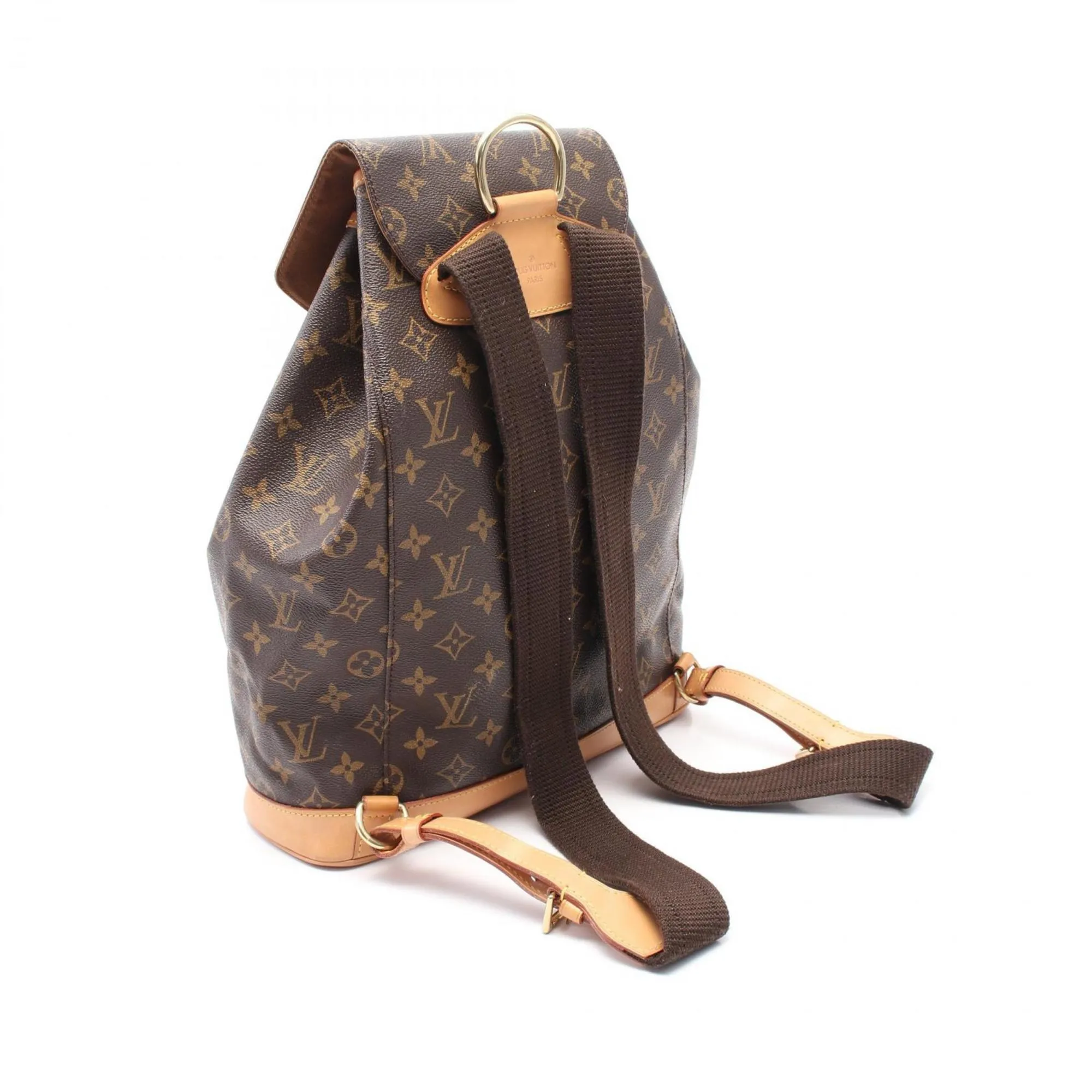 Louis Vuitton Coated Canvas Leather Backpack (Pre-Owned)