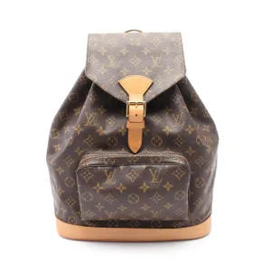 Louis Vuitton Coated Canvas Leather Backpack (Pre-Owned)