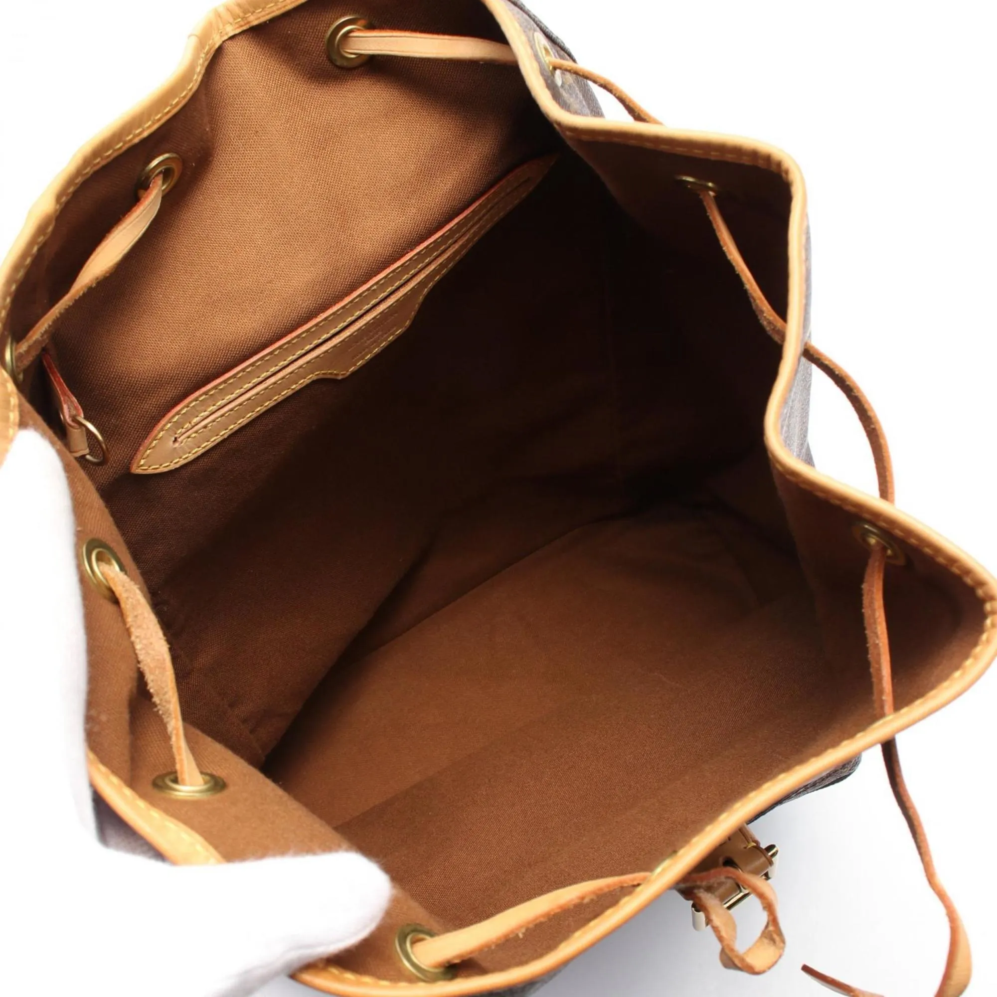 Louis Vuitton Coated Canvas Leather Backpack (Pre-Owned)