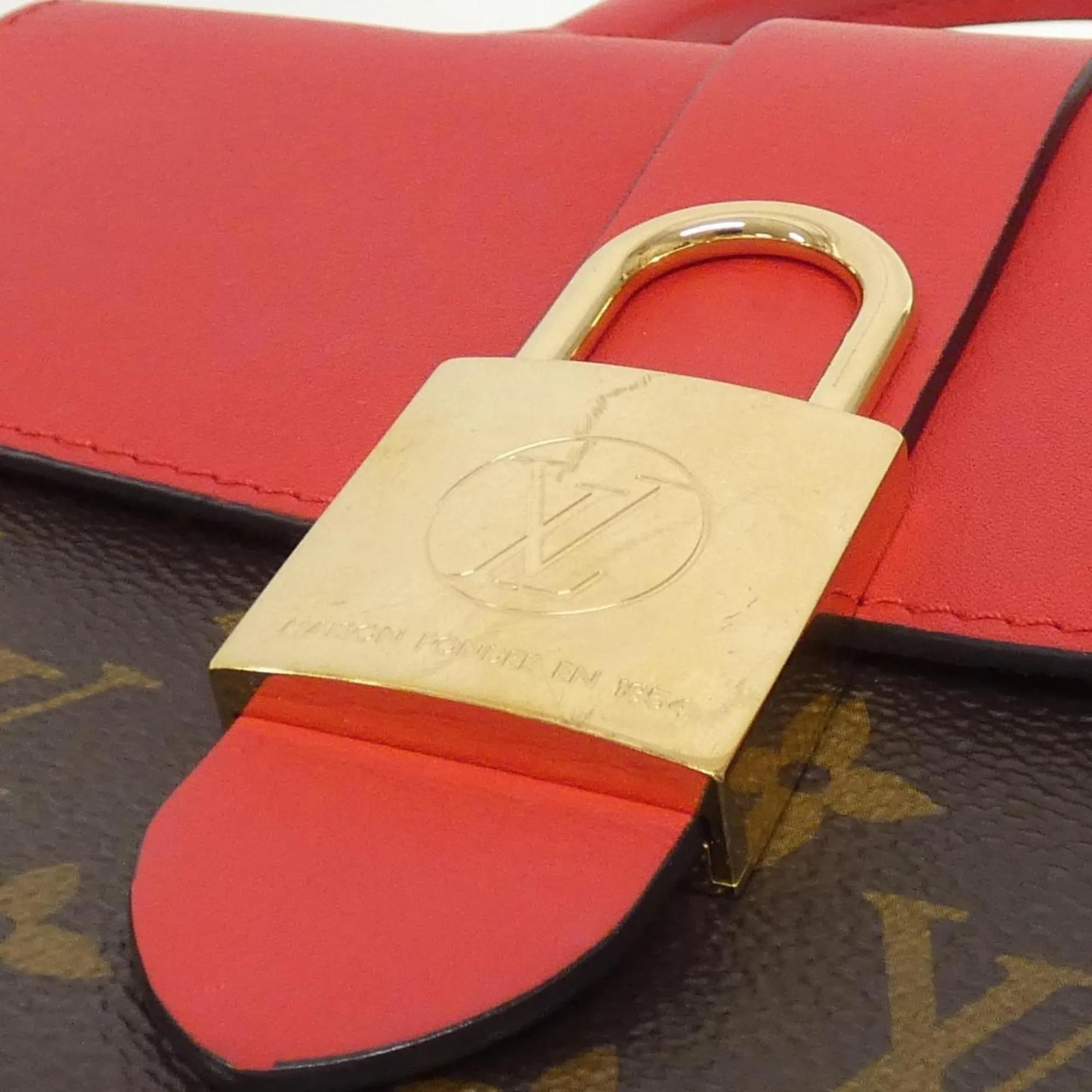 Louis Vuitton Coquelicots Marron Monogram Monogram Leather Handbag (Pre-Owned)