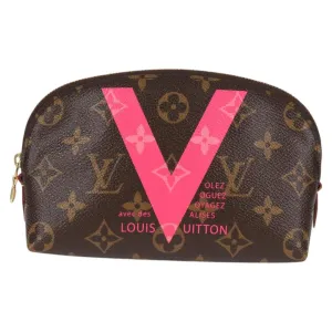 Louis Vuitton Cosmetic Pouch Canvas Clutch Bag (Pre-Owned)