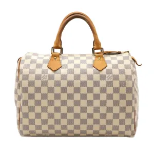 Louis Vuitton Damier Azur Pvc Handbag (Pre-Owned)