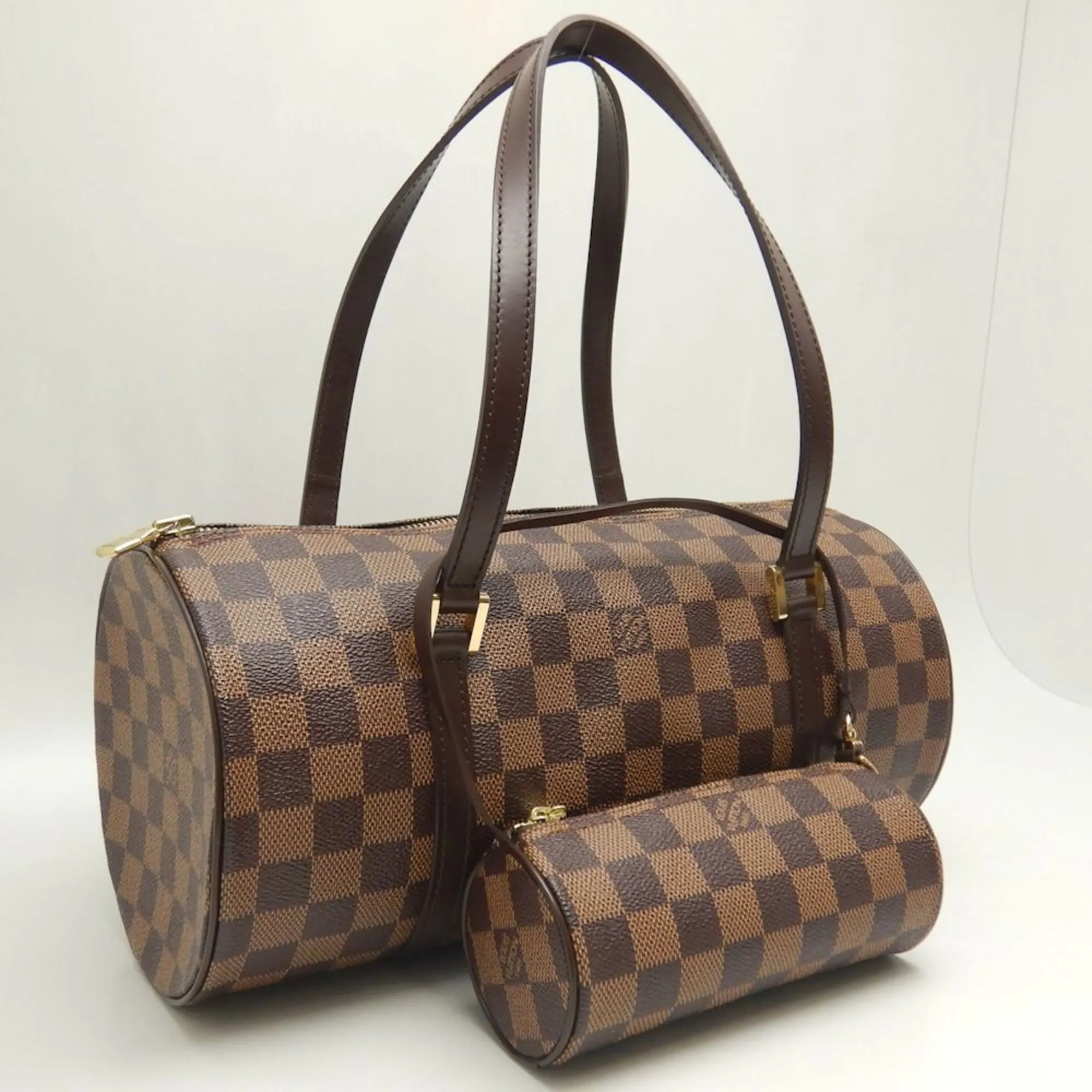 Louis Vuitton Damier Canvas Ebene Damier Canvas Handbag (Pre-Owned)