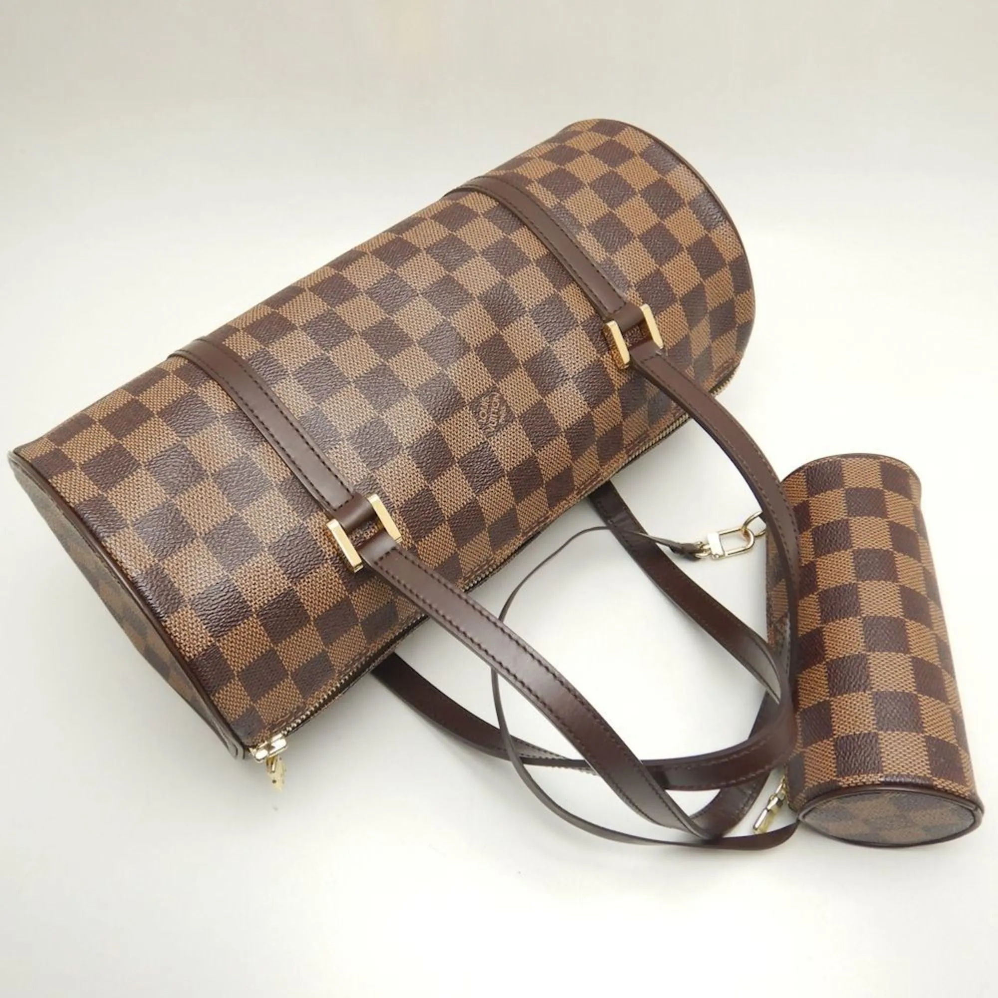 Louis Vuitton Damier Canvas Ebene Damier Canvas Handbag (Pre-Owned)