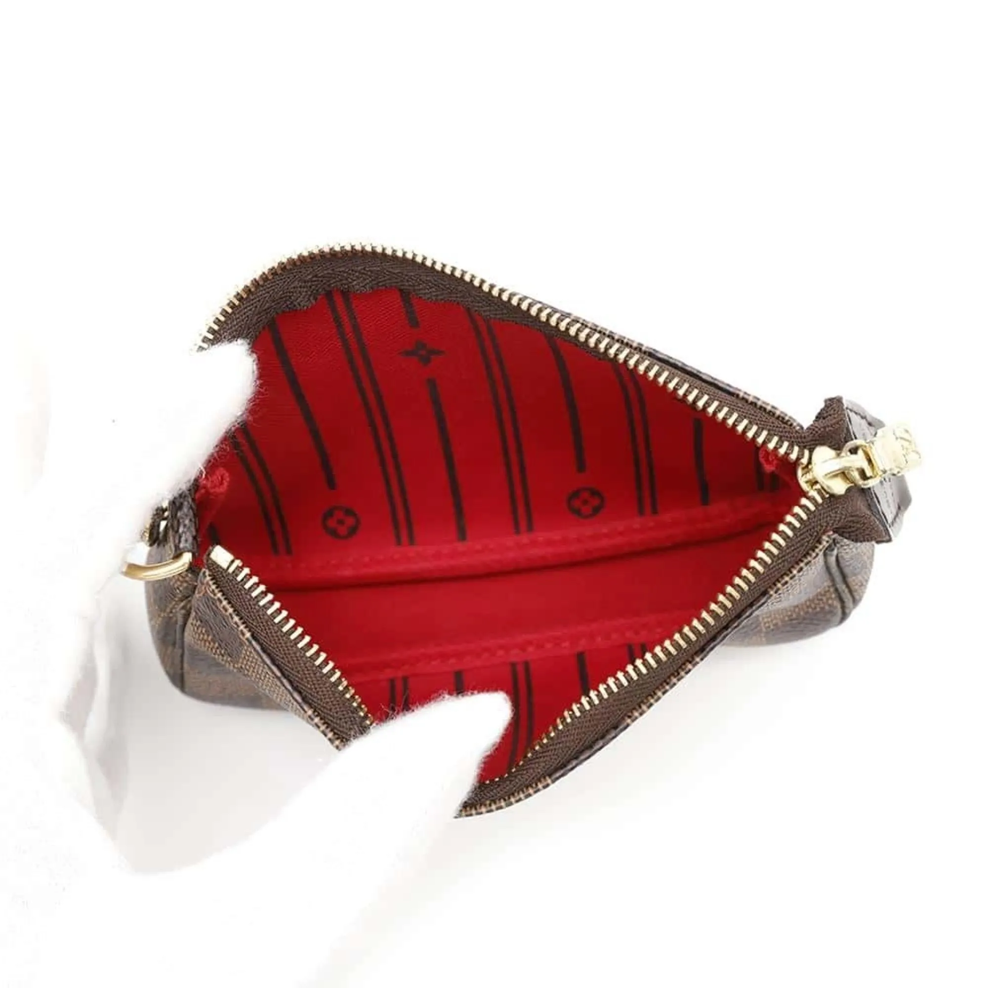 Louis Vuitton Damier Canvas Ebene Damier Canvas Pochette Pouch (Pre-Owned)