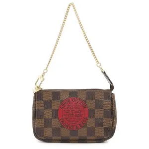 Louis Vuitton Damier Canvas Ebene Damier Canvas Pochette Pouch (Pre-Owned)