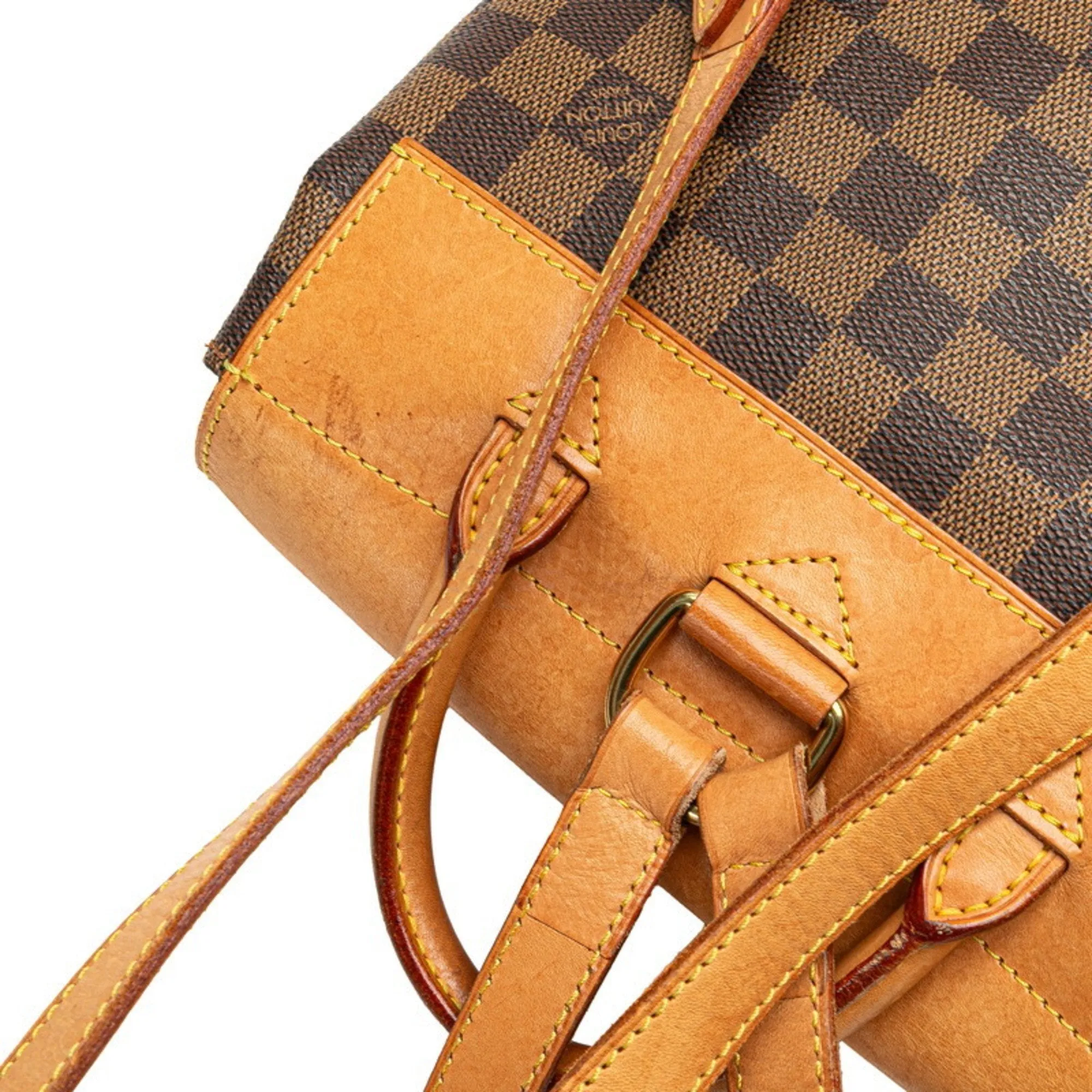 Louis Vuitton Damier Pvc Leather Backpack (Pre-Owned)