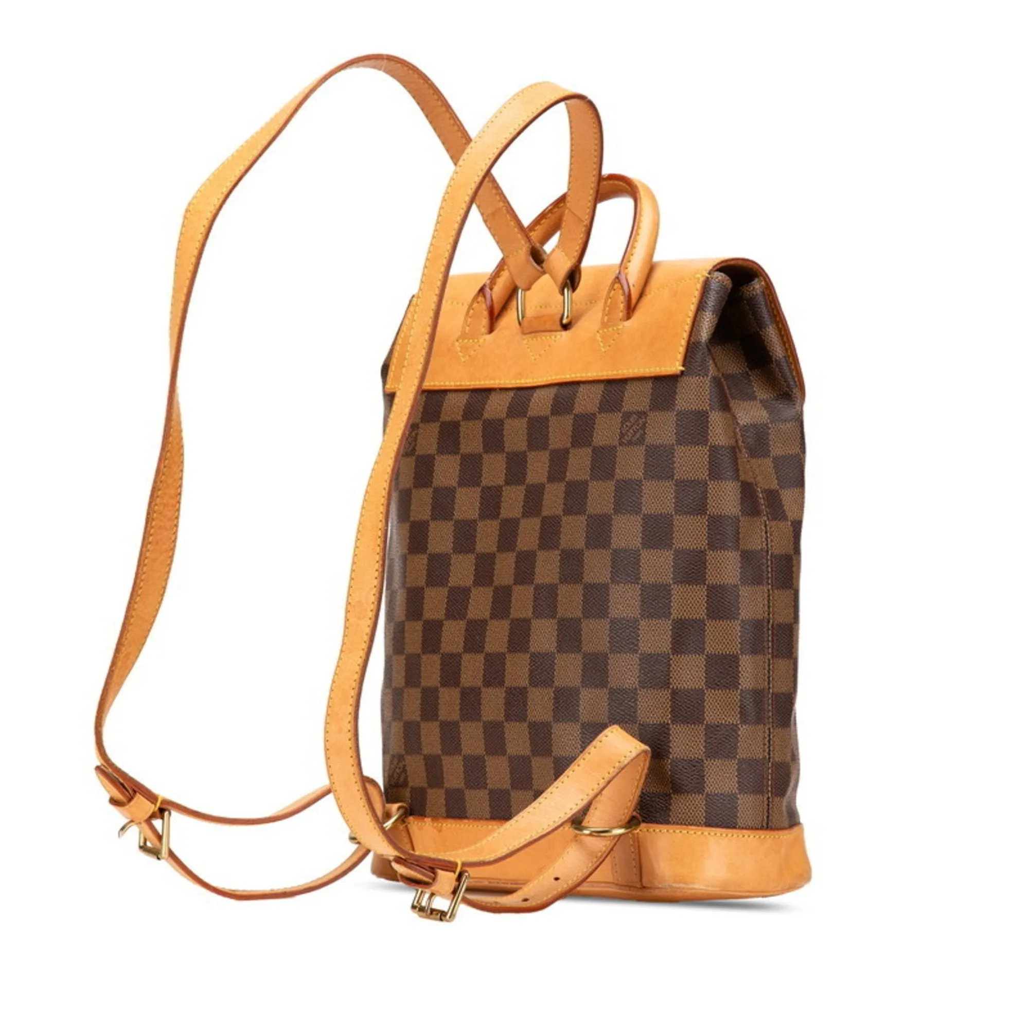 Louis Vuitton Damier Pvc Leather Backpack (Pre-Owned)
