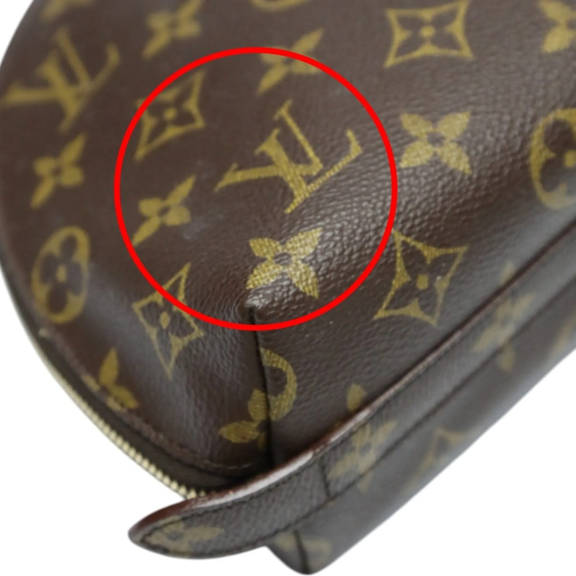 Louis Vuitton Demi Ronde Canvas Clutch Bag (Pre-Owned)