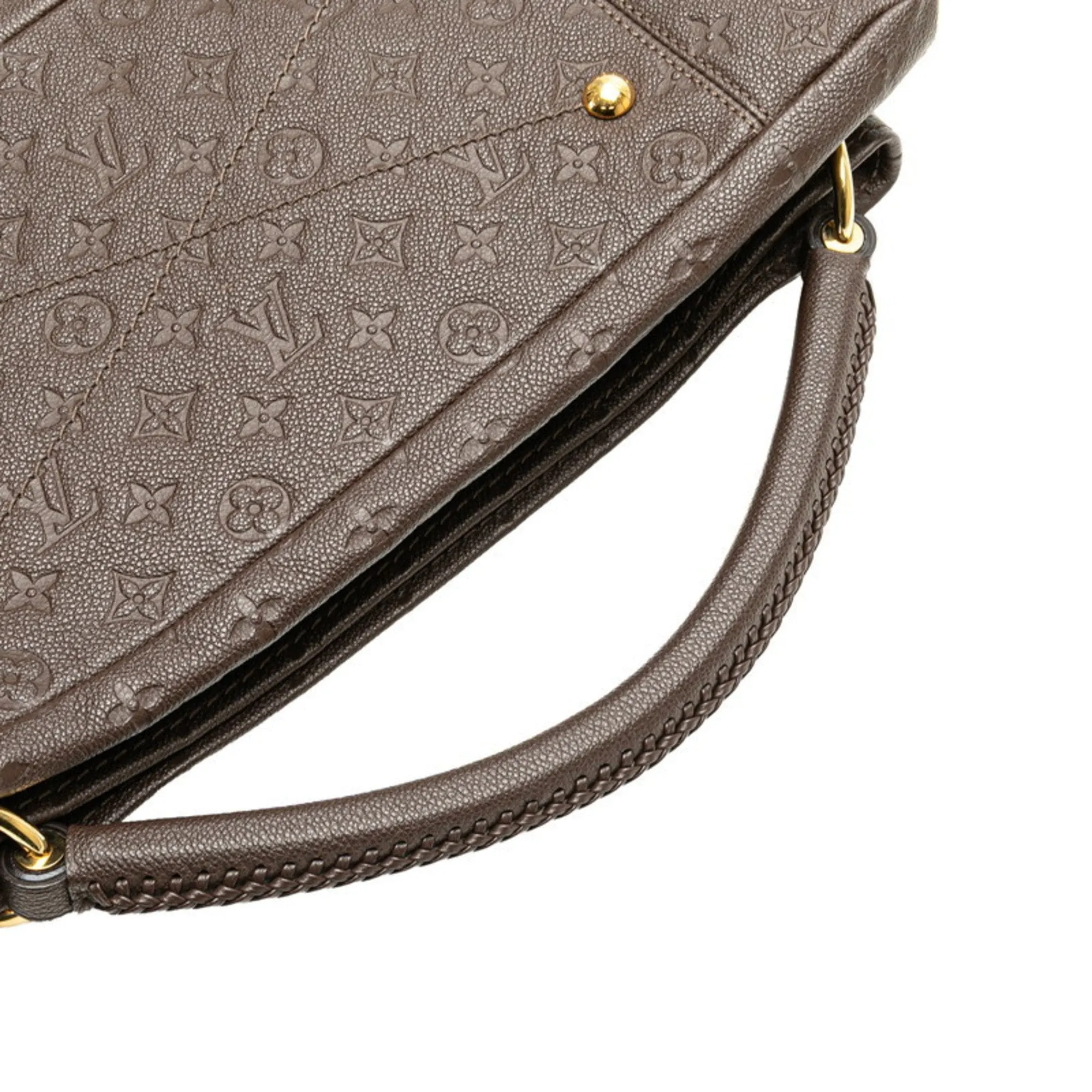 Louis Vuitton Earth Leather Handbag (Pre-Owned)