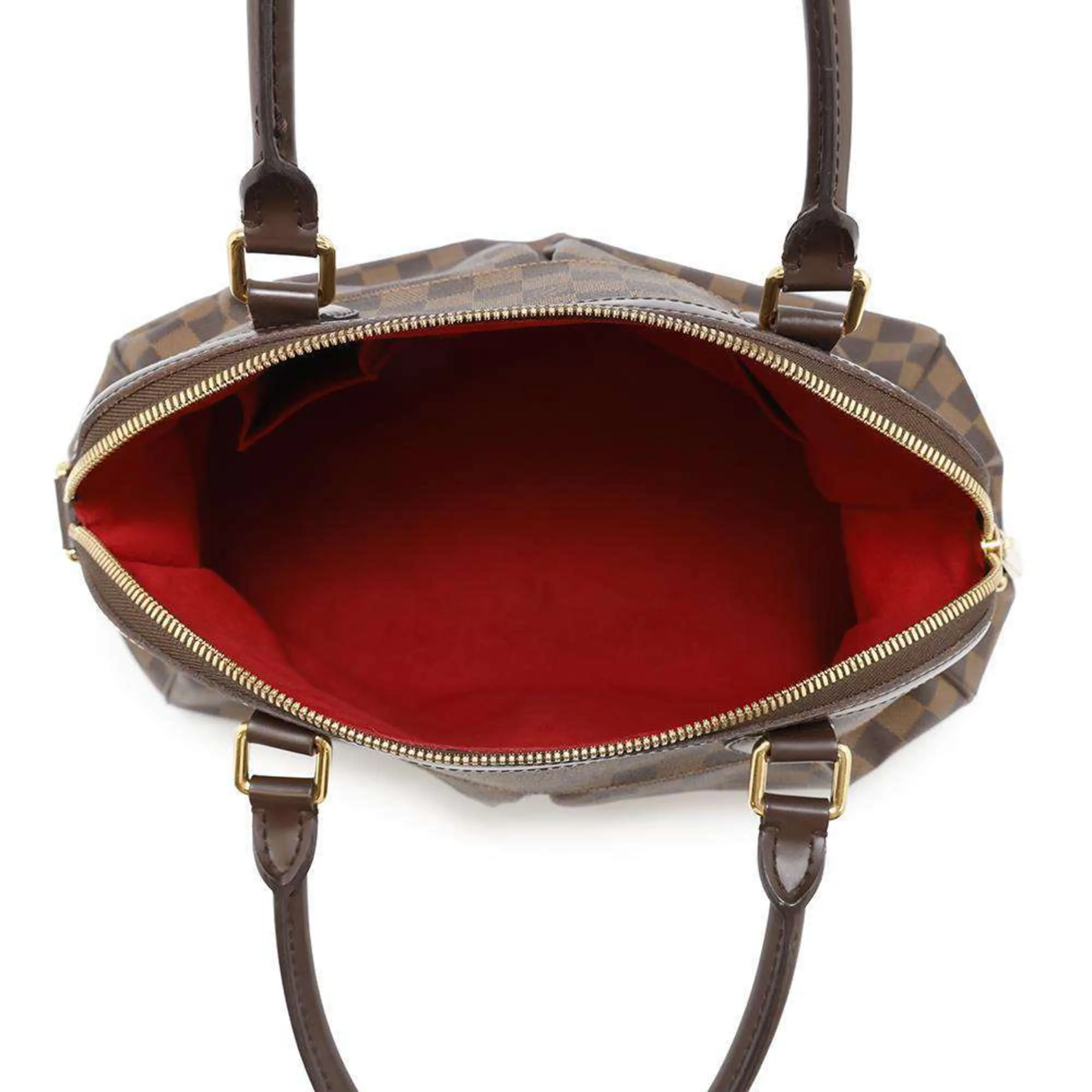 Louis Vuitton Ebene Color Damier Canvas Handbag (Pre-Owned)