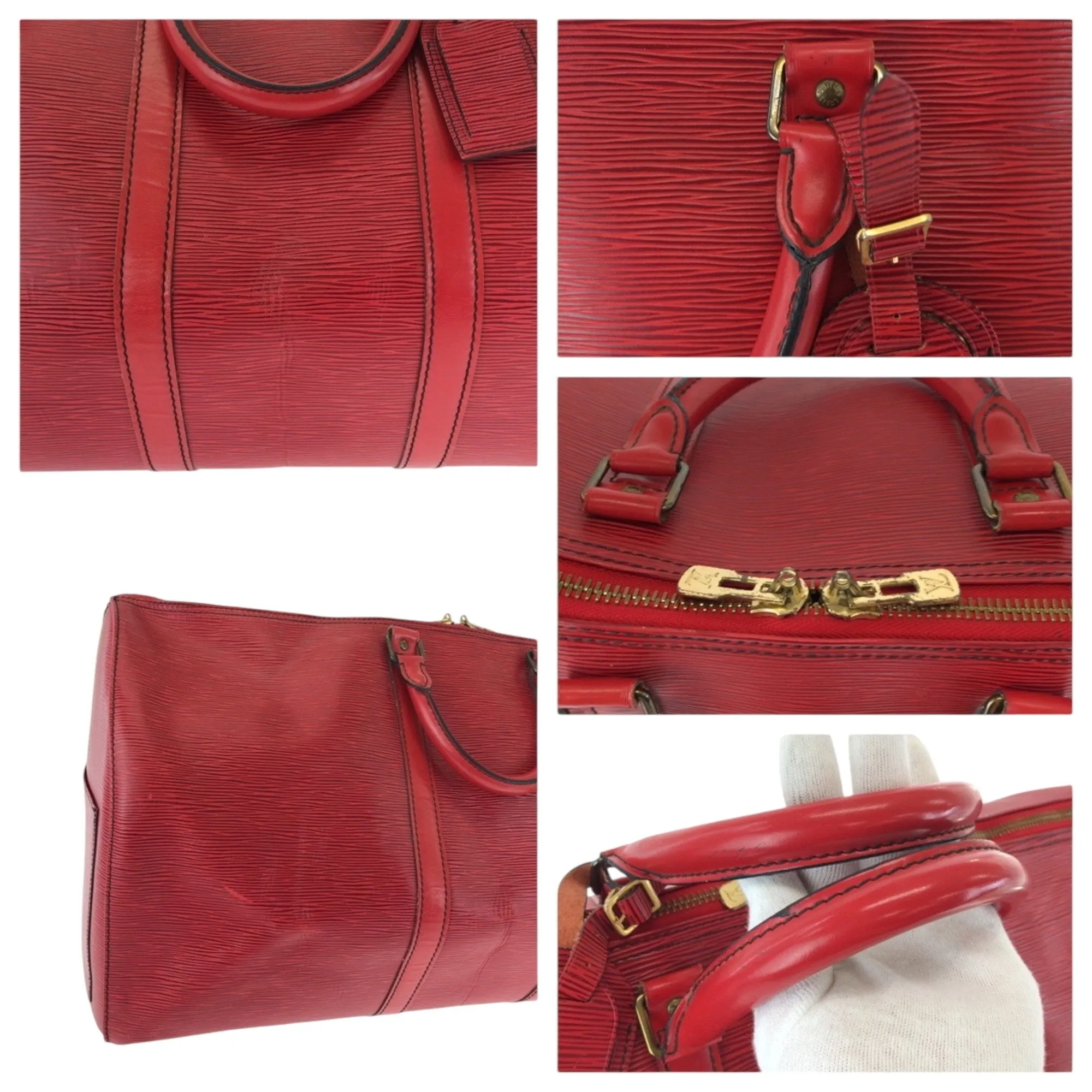 Louis Vuitton Epi Leather Boston Bag Handbag (Pre-Owned)