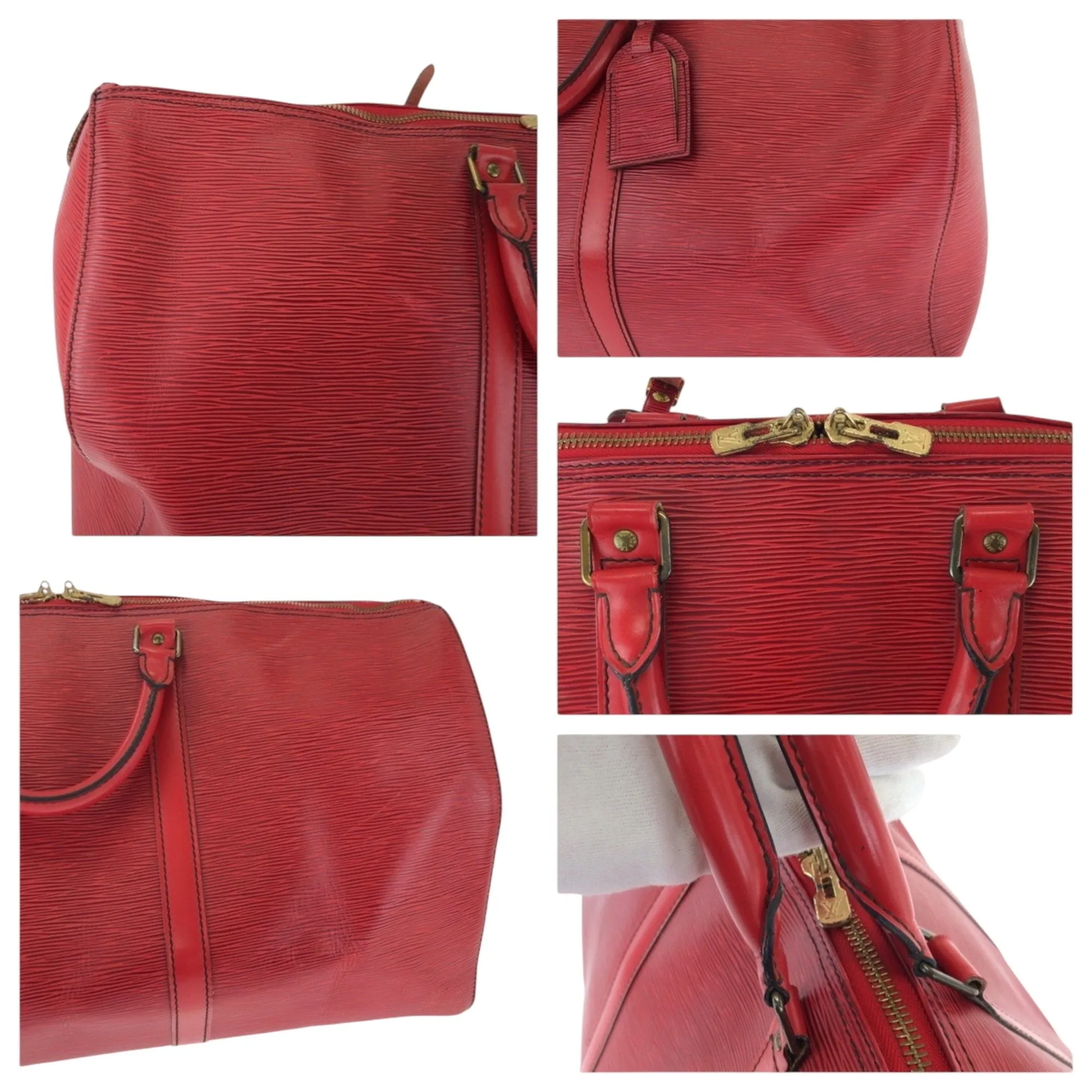 Louis Vuitton Epi Leather Boston Bag Handbag (Pre-Owned)