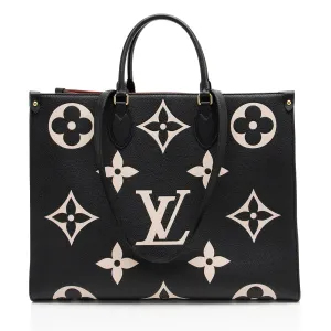 Louis Vuitton Giant Monogram Bicolor Empreinte Onthego GM Tote