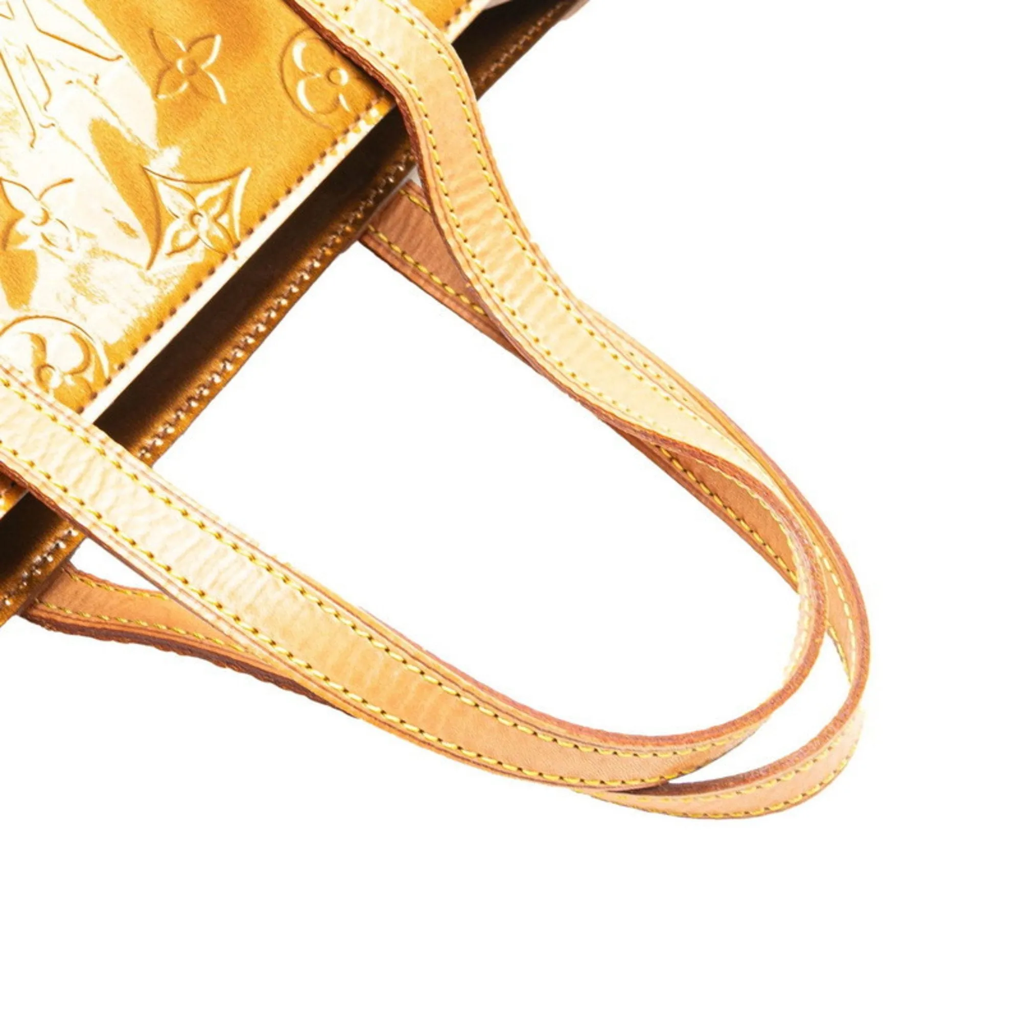 Louis Vuitton gold Patent Leather Handbag (Pre-Owned)