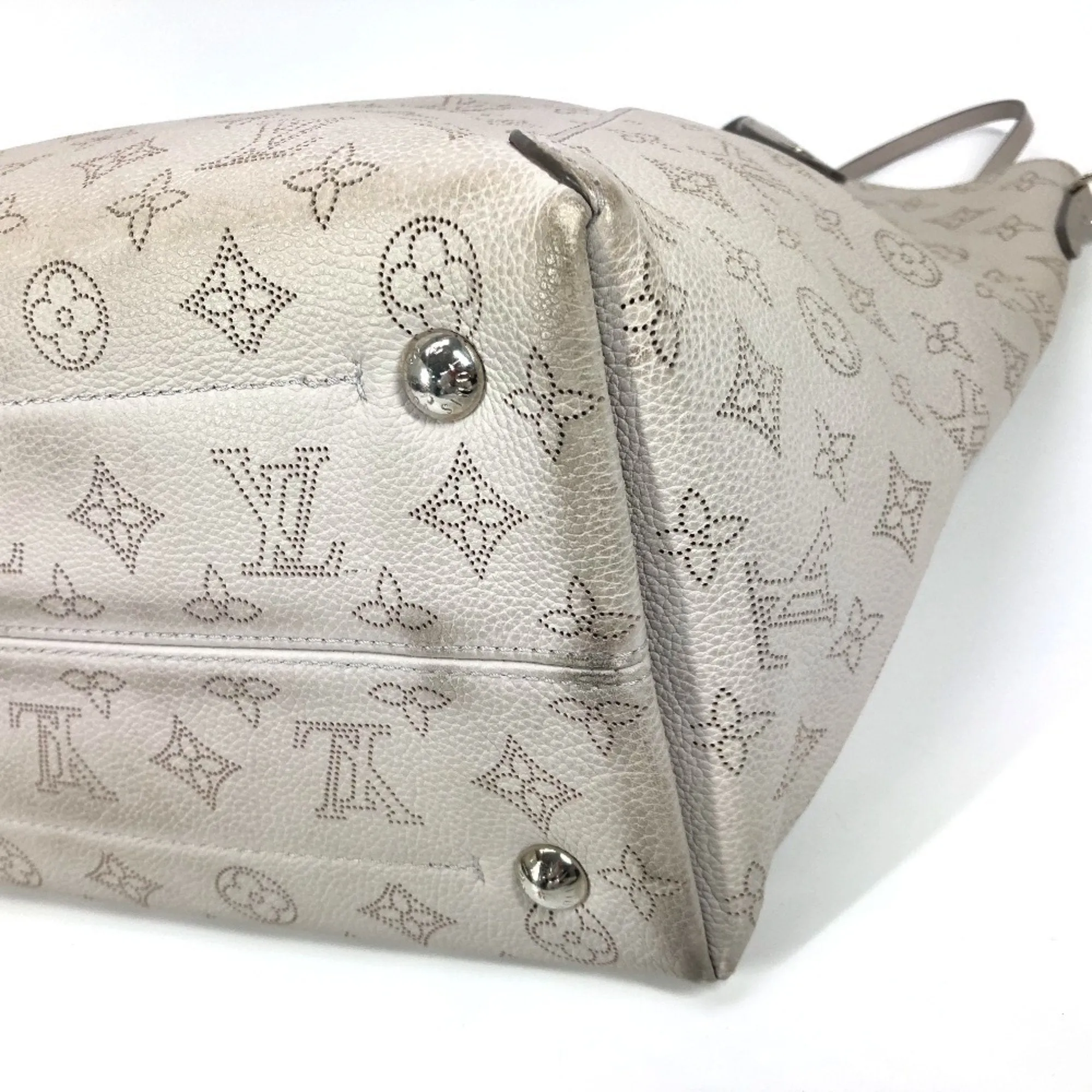 Louis Vuitton ish pink Monogram Mahina Leather Leather Shoulder Bag Tote Bag (Pre-Owned)