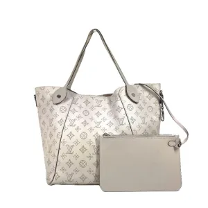 Louis Vuitton ish pink Monogram Mahina Leather Leather Shoulder Bag Tote Bag (Pre-Owned)