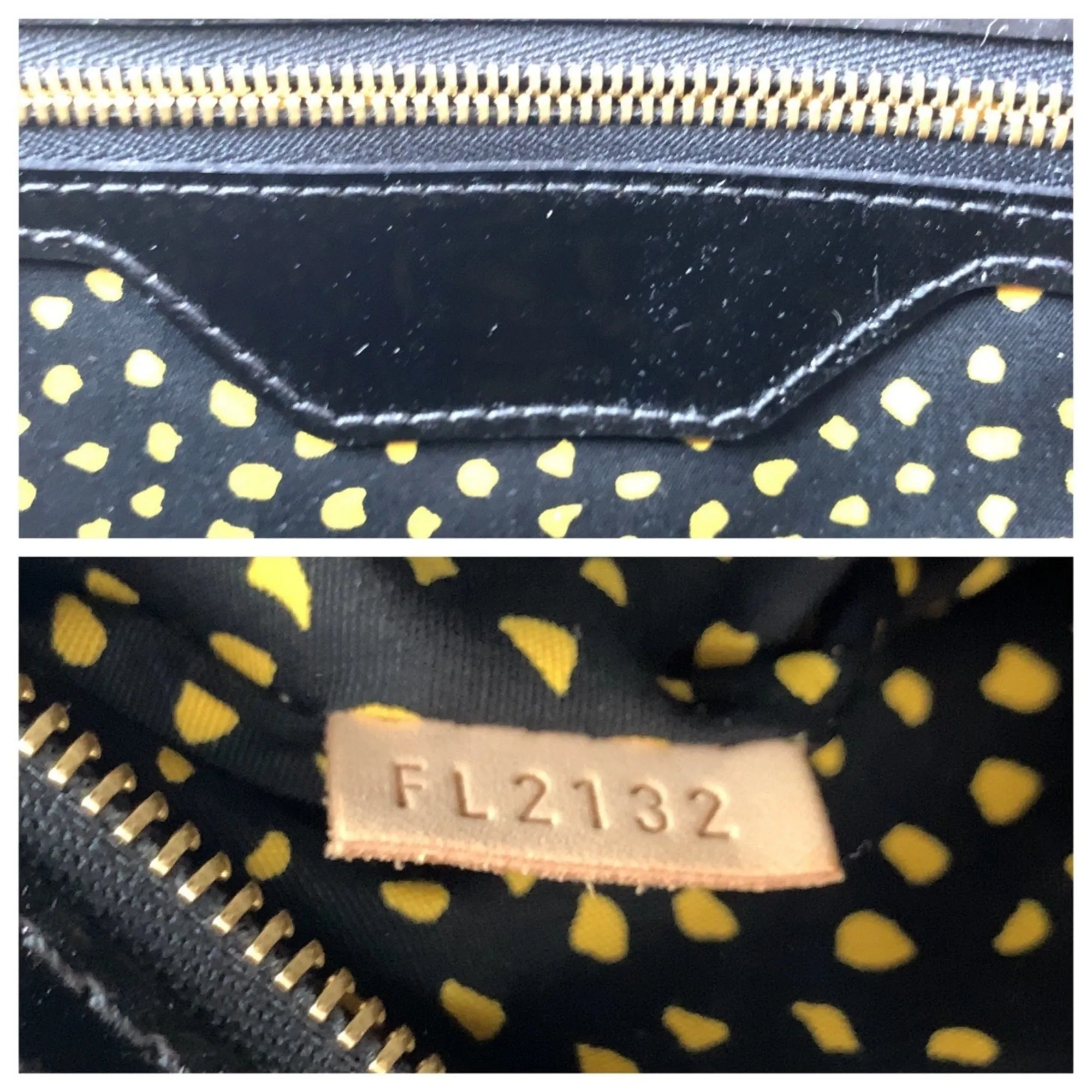 Louis Vuitton Jaune yellow Patent Leather Handbag (Pre-Owned)
