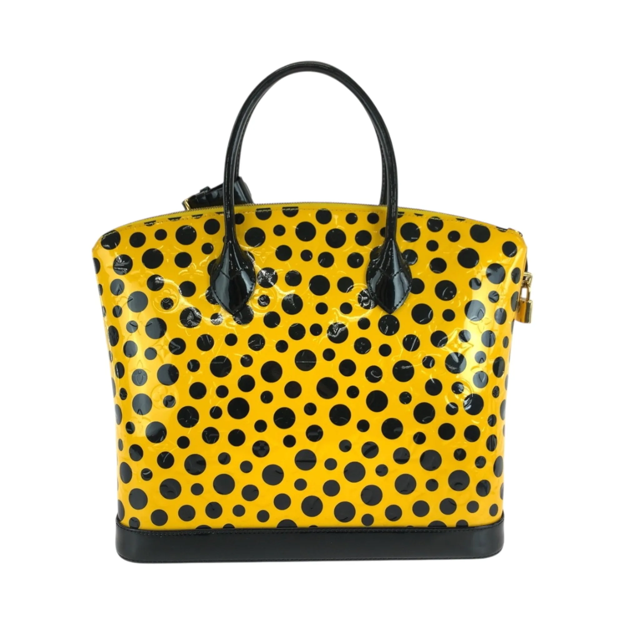 Louis Vuitton Jaune yellow Patent Leather Handbag (Pre-Owned)