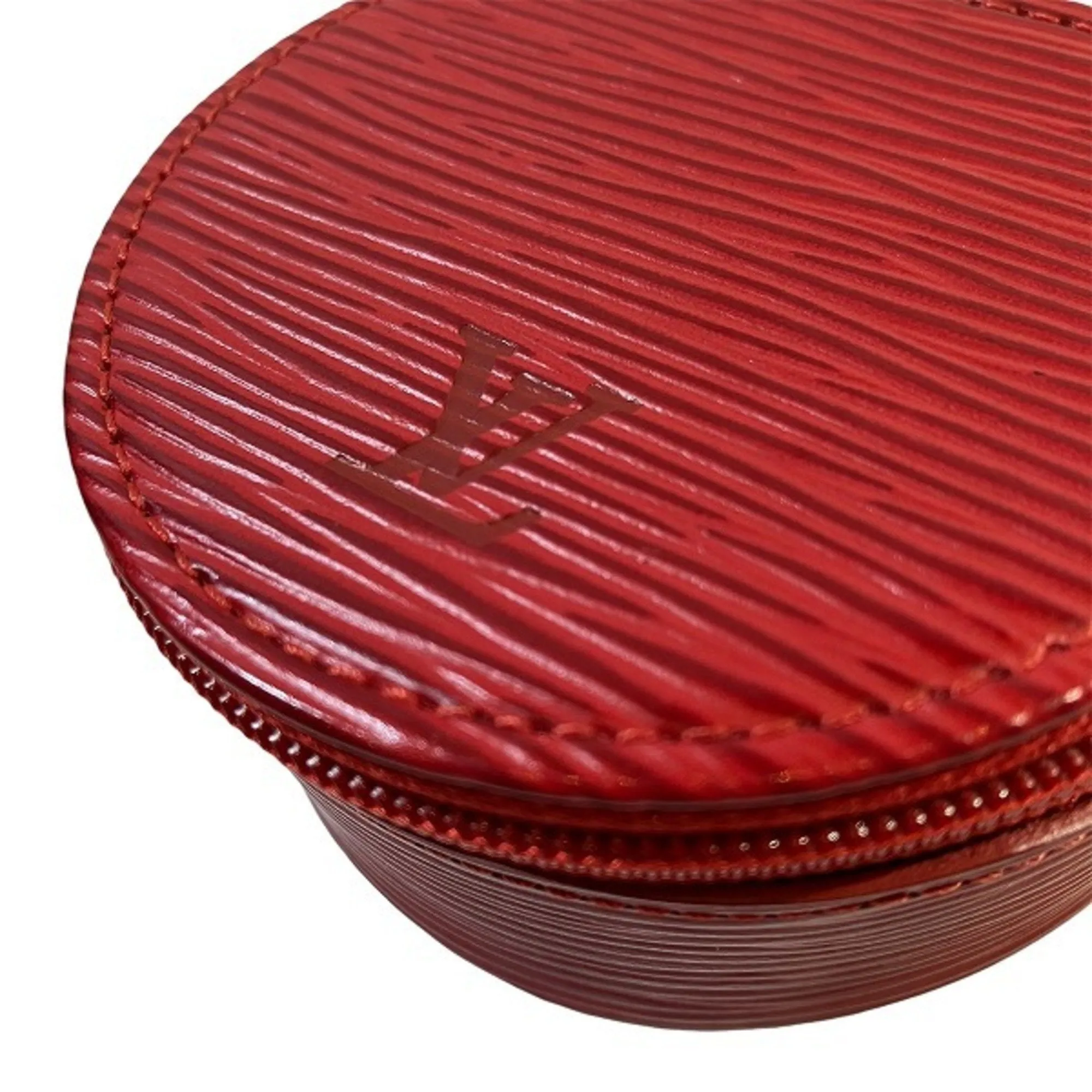Louis Vuitton Jewelry Case Leather Clutch Bag (Pre-Owned)