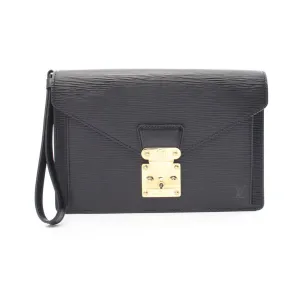 Louis Vuitton Leather Clutch Bag (Pre-Owned)
