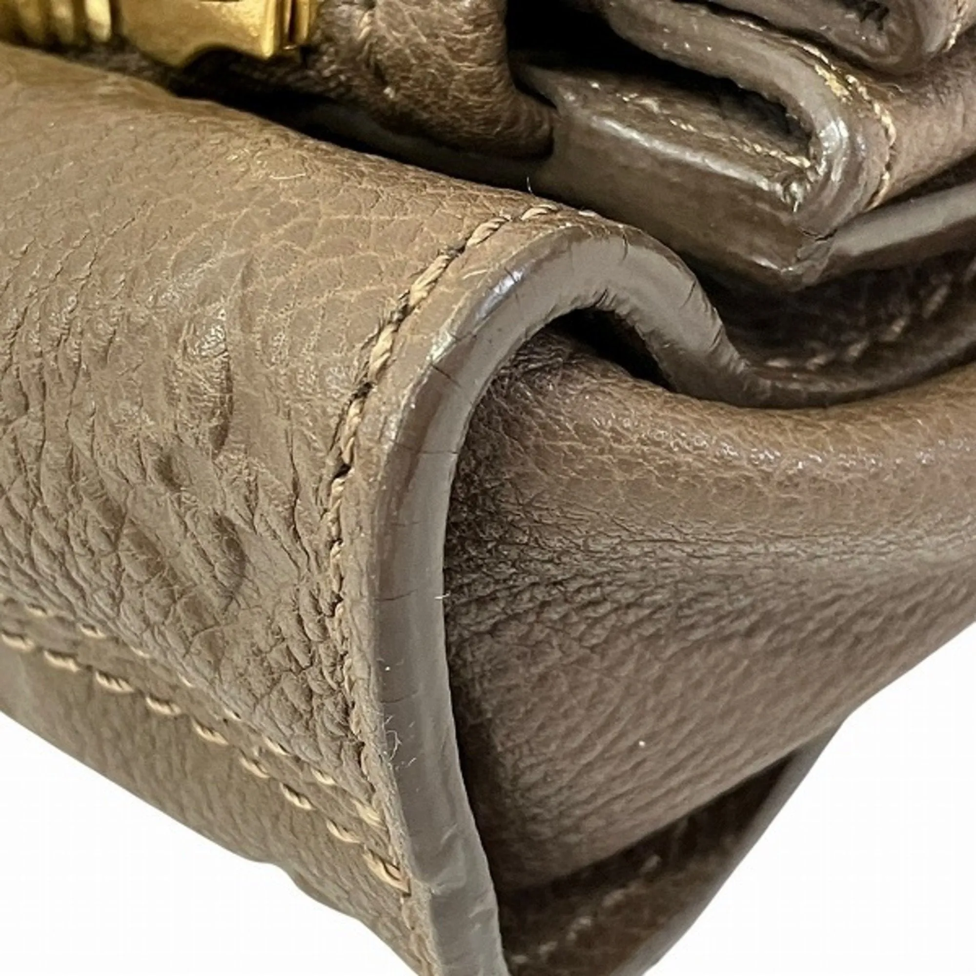 Louis Vuitton Leather Clutch Bag (Pre-Owned)