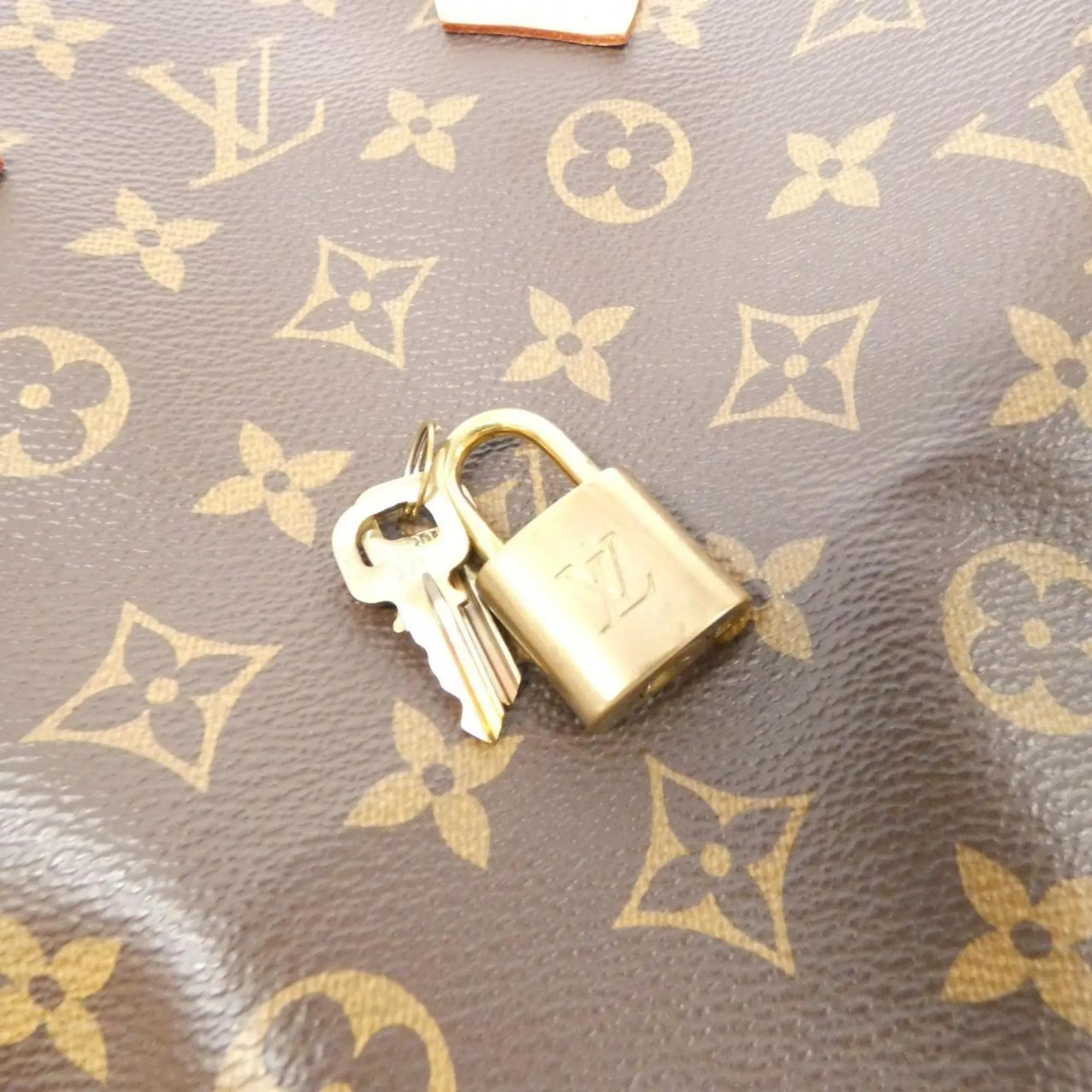 Louis Vuitton Marron Monogram Monogram Boston Bag Handbag (Pre-Owned)
