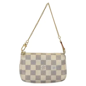 Louis Vuitton Mini Pochette Accessoires Canvas Clutch Bag (Pre-Owned)