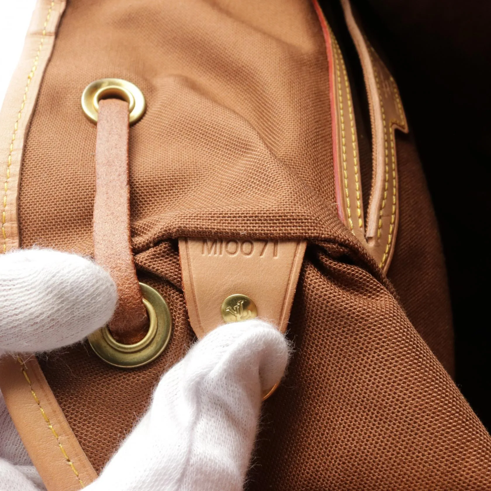 Louis Vuitton Monogram Canvas Leather Backpack