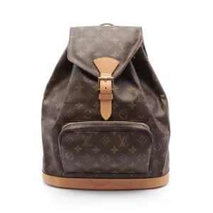 Louis Vuitton Monogram Canvas Leather Backpack