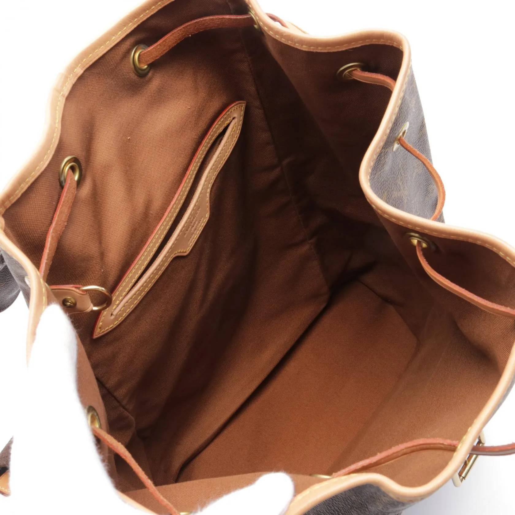 Louis Vuitton Monogram Canvas Leather Backpack