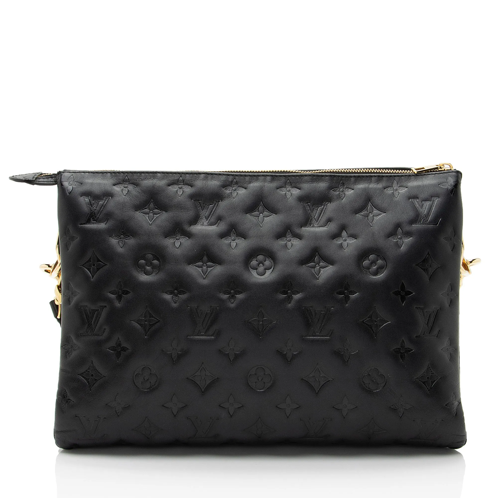 Louis Vuitton Monogram Embossed Lambskin Coussin MM Shoulder Bag