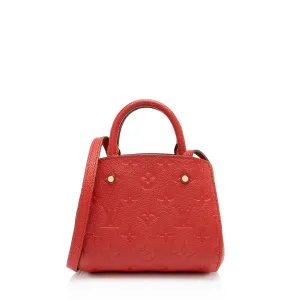 Louis Vuitton Monogram Empreinte Montaigne Nano Satchel