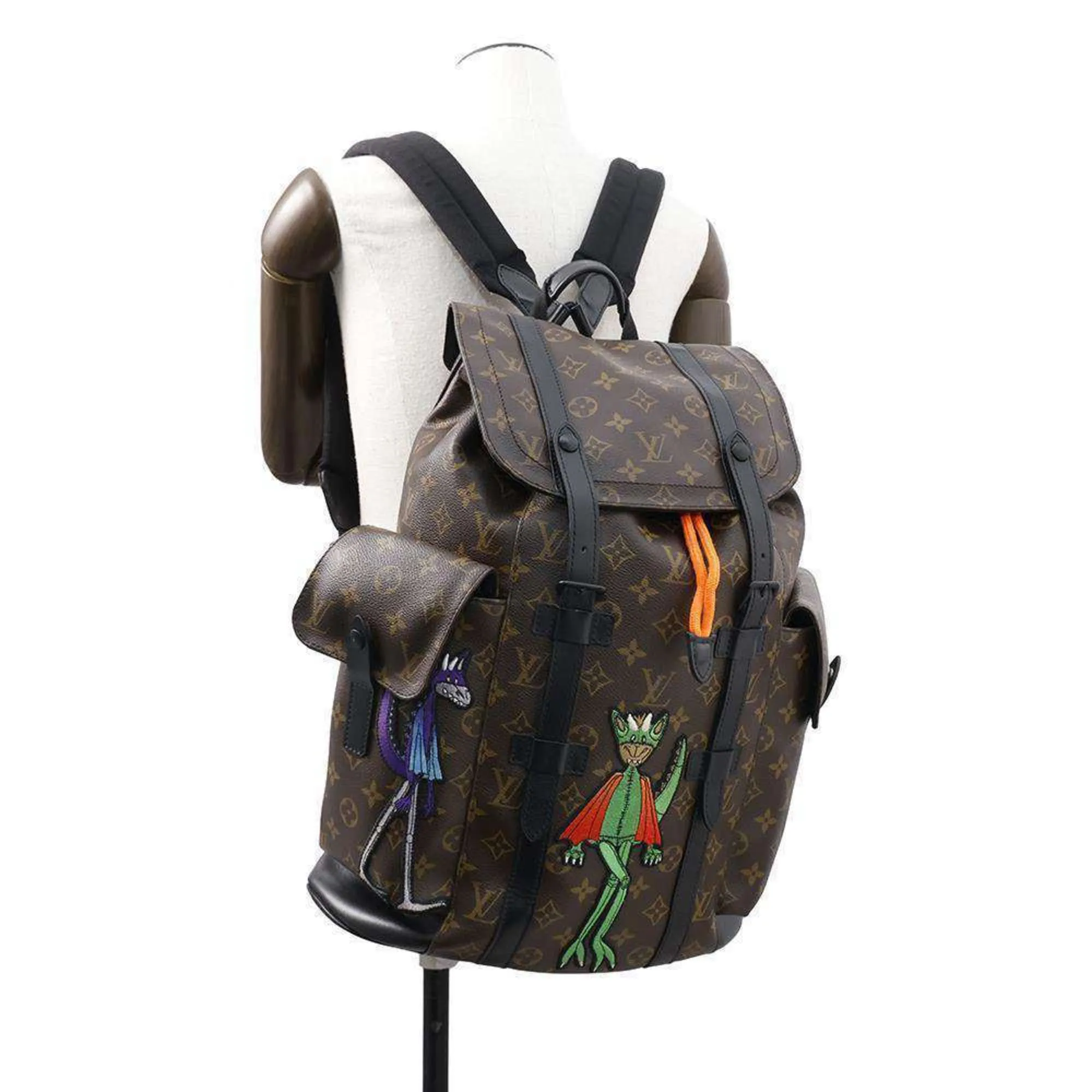 Louis Vuitton Monogram Macassar Noir Backpack (Pre-Owned)