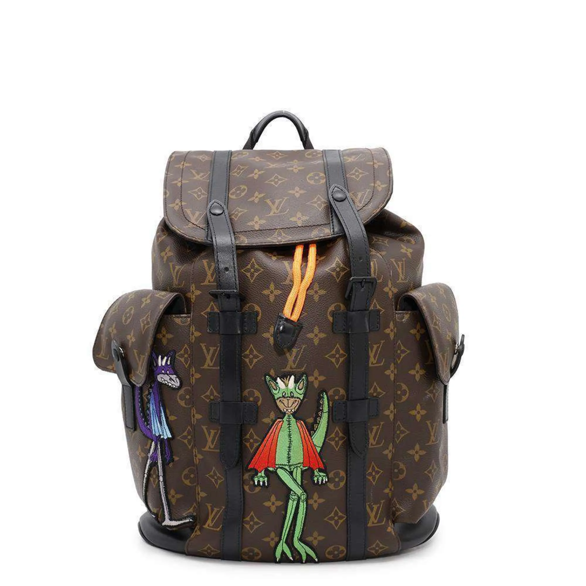 Louis Vuitton Monogram Macassar Noir Backpack (Pre-Owned)