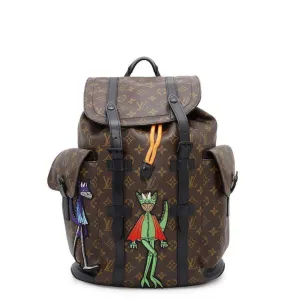 Louis Vuitton Monogram Macassar Noir Backpack (Pre-Owned)