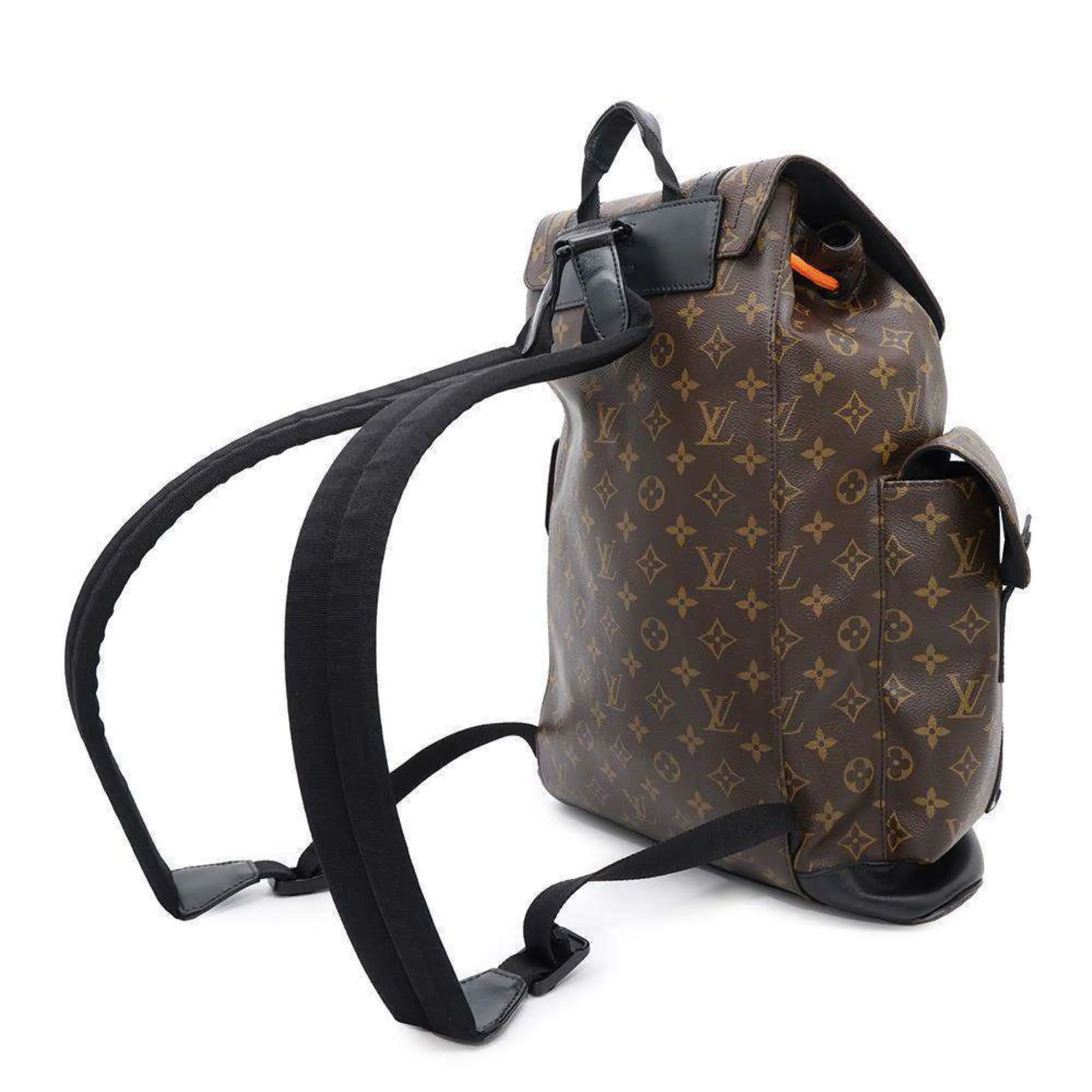 Louis Vuitton Monogram Macassar Noir Backpack (Pre-Owned)