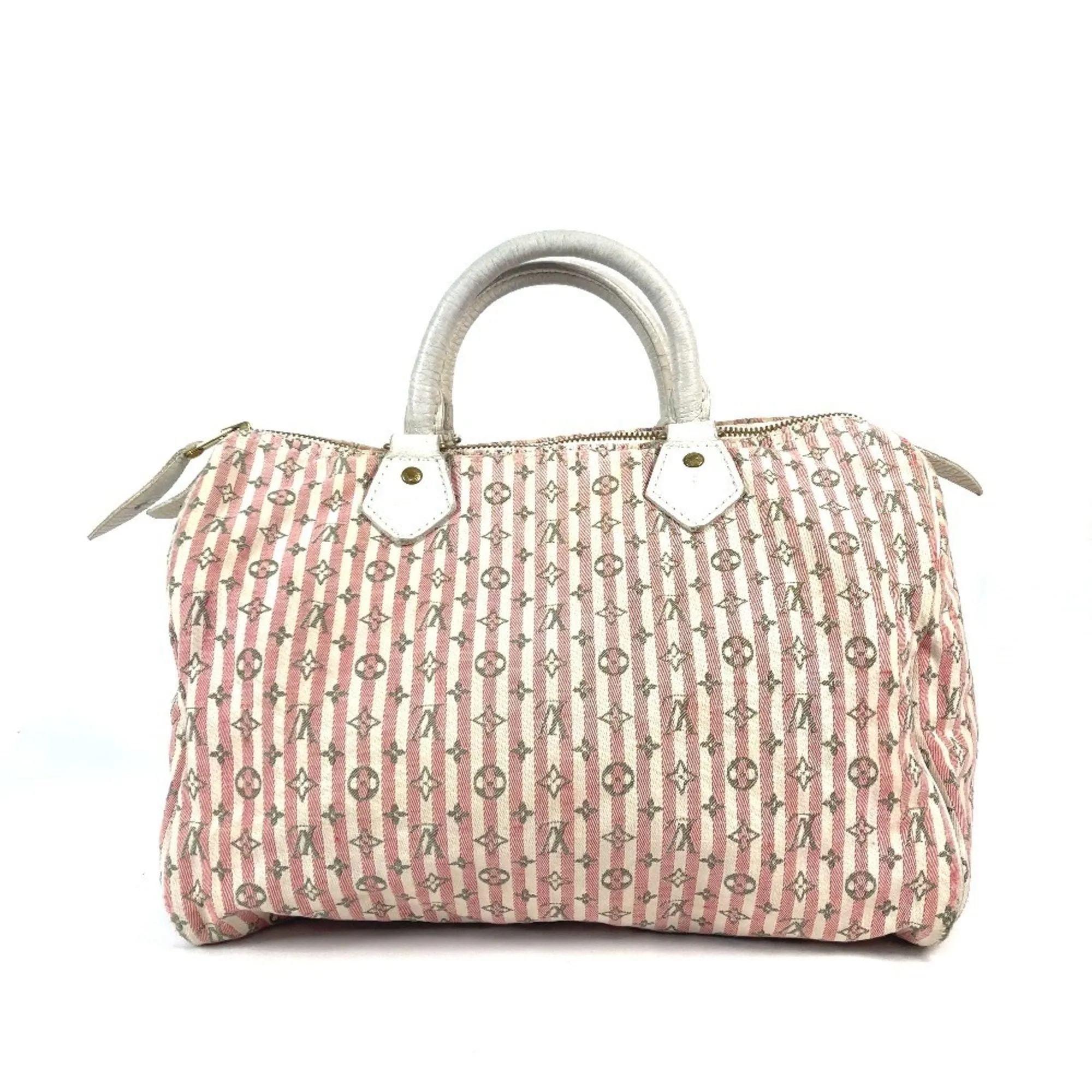 Louis Vuitton Monogram Mini Lin Monogram Mini Lin Boston Bag Handbag (Pre-Owned)