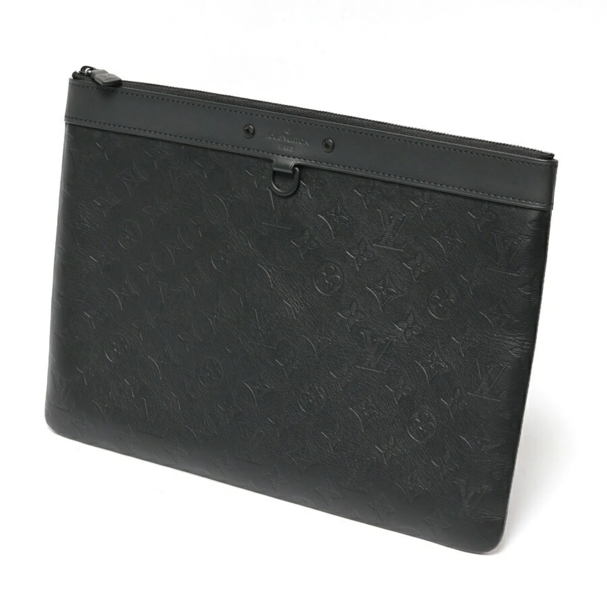 Louis Vuitton Monogram Shadow Clutch Bag Pochette (Pre-Owned)