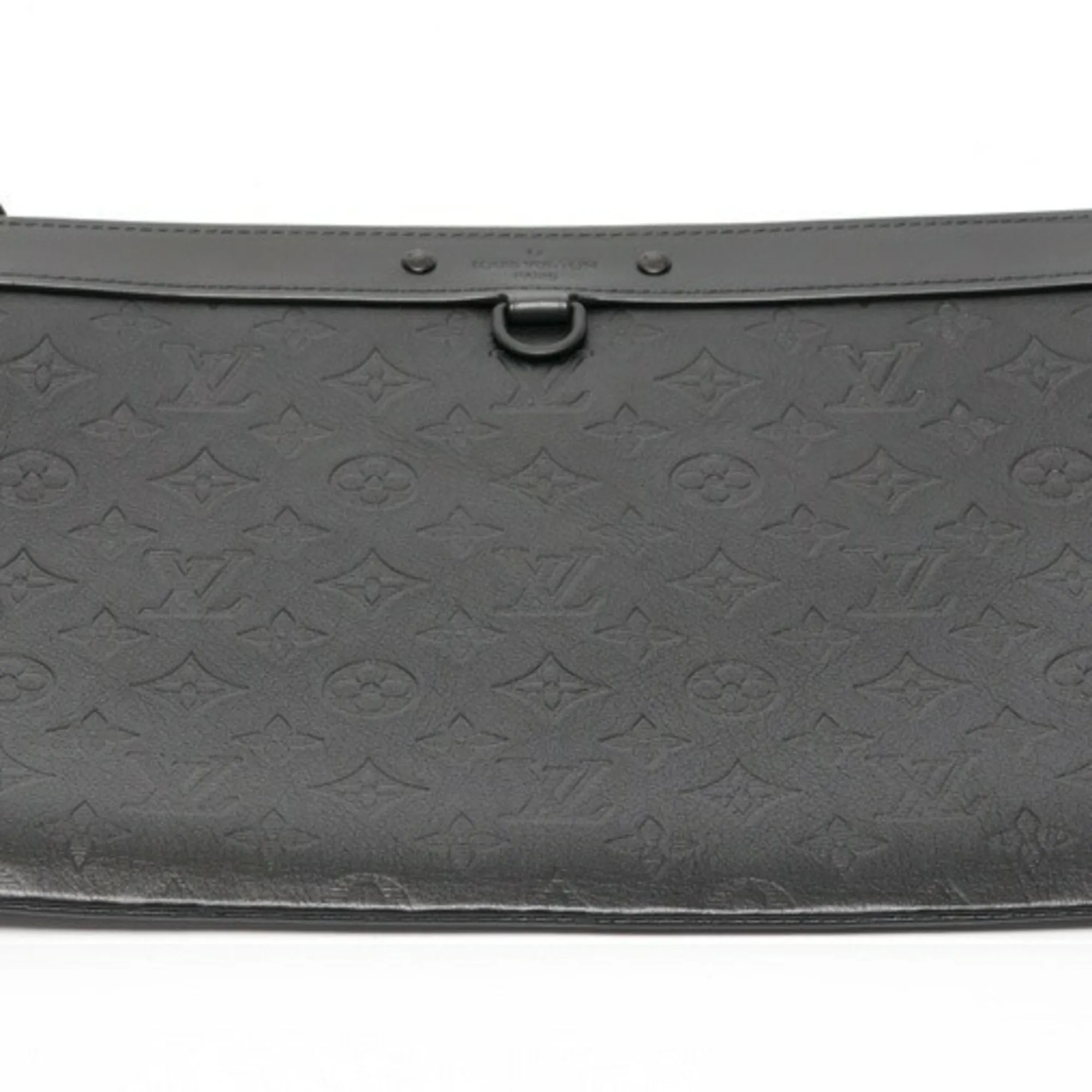 Louis Vuitton Monogram Shadow Clutch Bag Pochette (Pre-Owned)