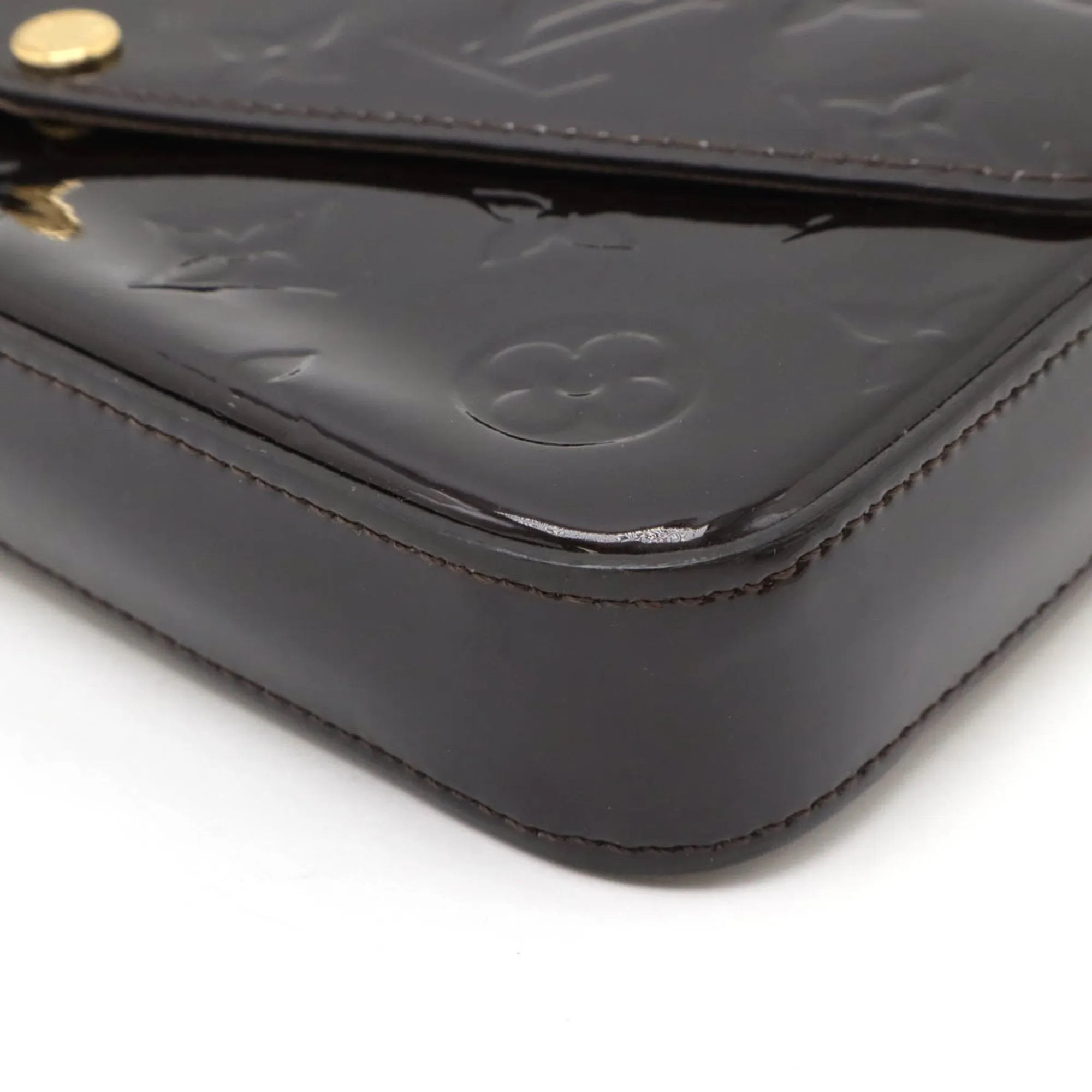 Louis Vuitton Monogram Vernis Clutch Bag Pochette Shoulder Bag (Pre-Owned)