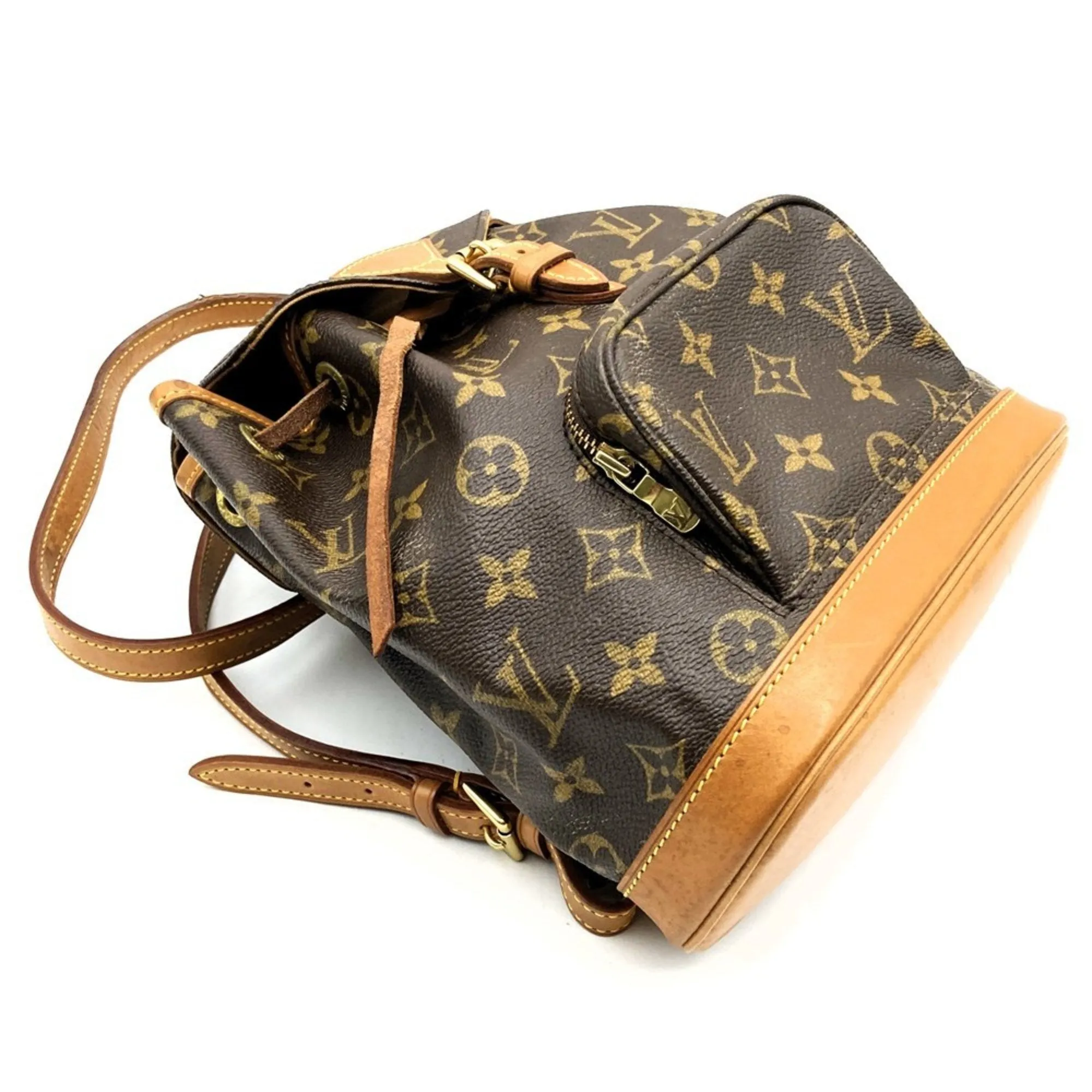Louis Vuitton Montsouris Canvas Backpack Bag (Pre-Owned)