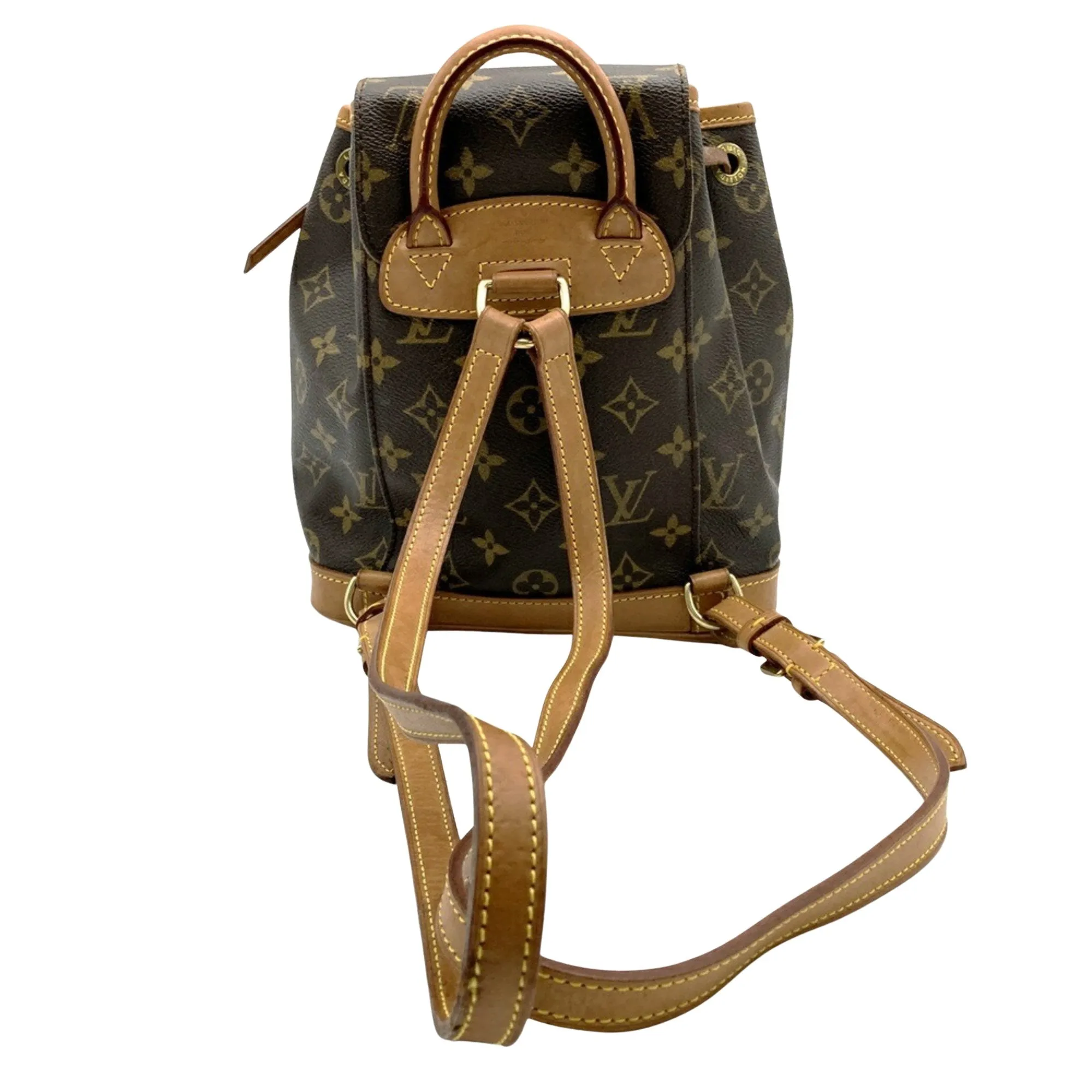 Louis Vuitton Montsouris Canvas Backpack Bag (Pre-Owned)