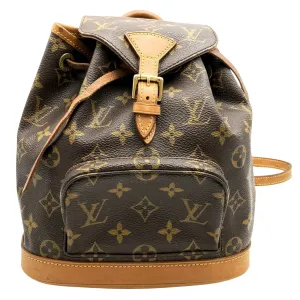 Louis Vuitton Montsouris Canvas Backpack Bag (Pre-Owned)