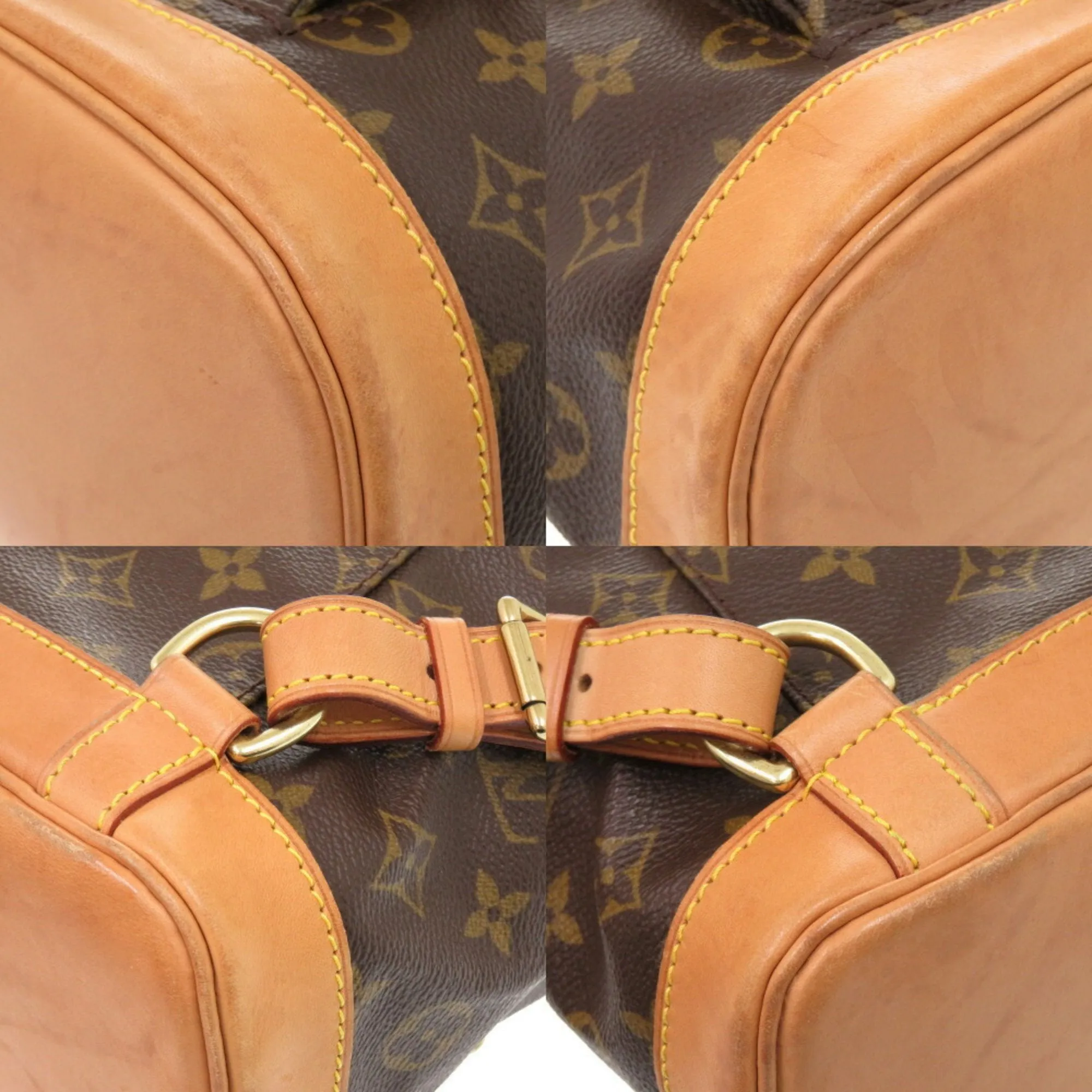 Louis Vuitton Montsouris Mm Canvas Backpack Bag (Pre-Owned)
