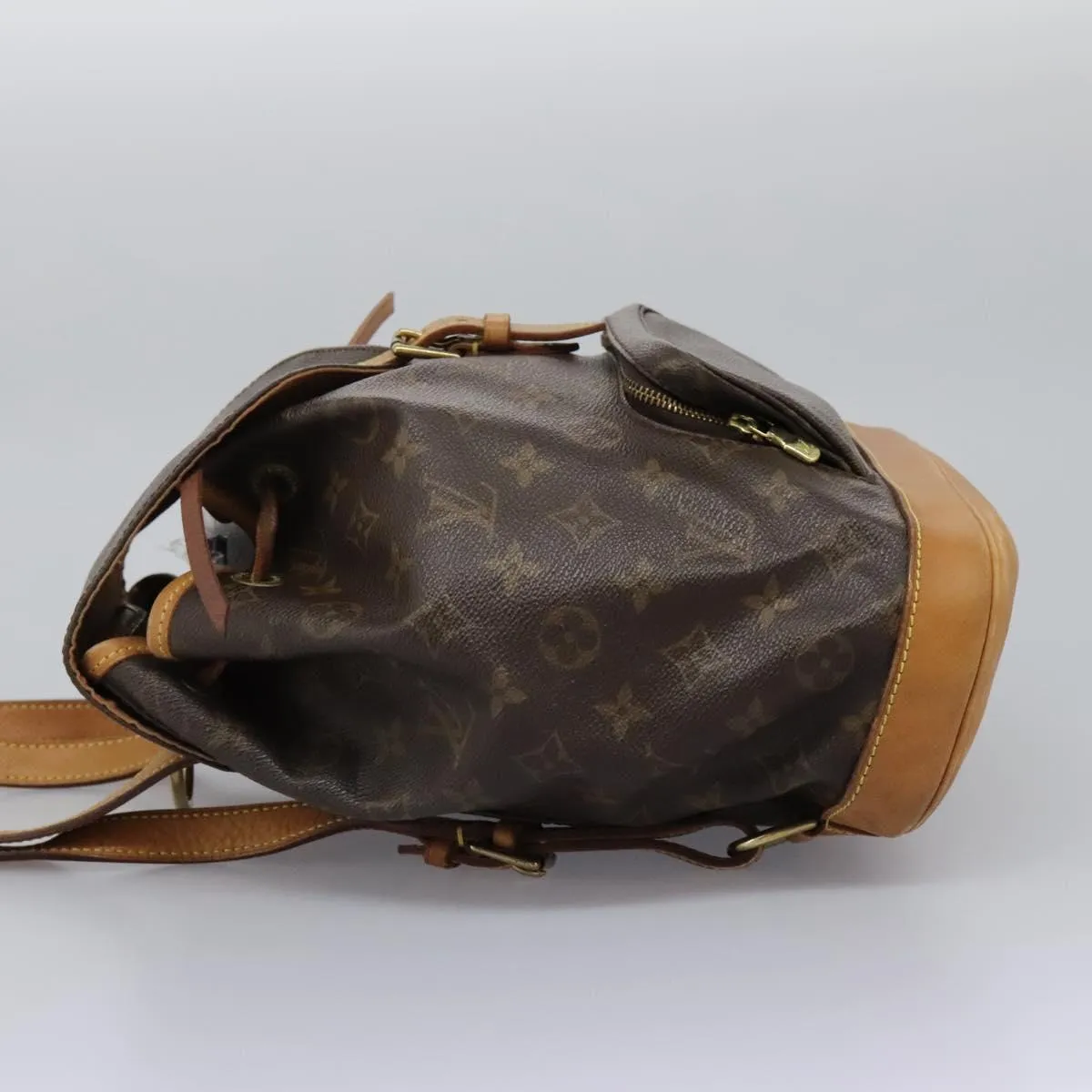 Louis Vuitton Montsouris Mm Canvas Backpack Bag (Pre-Owned)