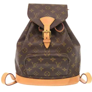 Louis Vuitton Montsouris Mm Canvas Backpack Bag (Pre-Owned)