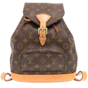 Louis Vuitton Montsouris Mm Canvas Backpack Bag (Pre-Owned)