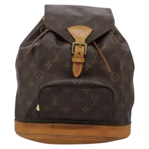 Louis Vuitton Montsouris Mm Canvas Backpack Bag (Pre-Owned)