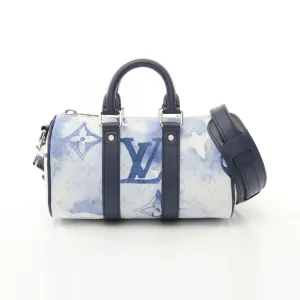 Louis Vuitton Navy Pvc Leather Handbag (Pre-Owned)